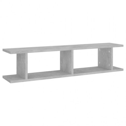 Væghylder 2 stk. 90x18x20 cm konstrueret træ betongrå