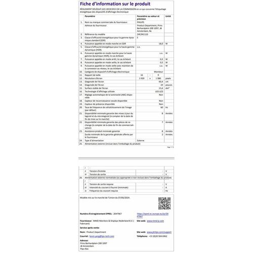 Gaming skærm Philips 27E1N1200A/00 27" Full HD 120 Hz