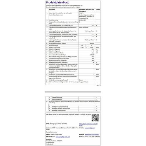 Gaming skærm Philips 27E1N1200A/00 27" Full HD 120 Hz