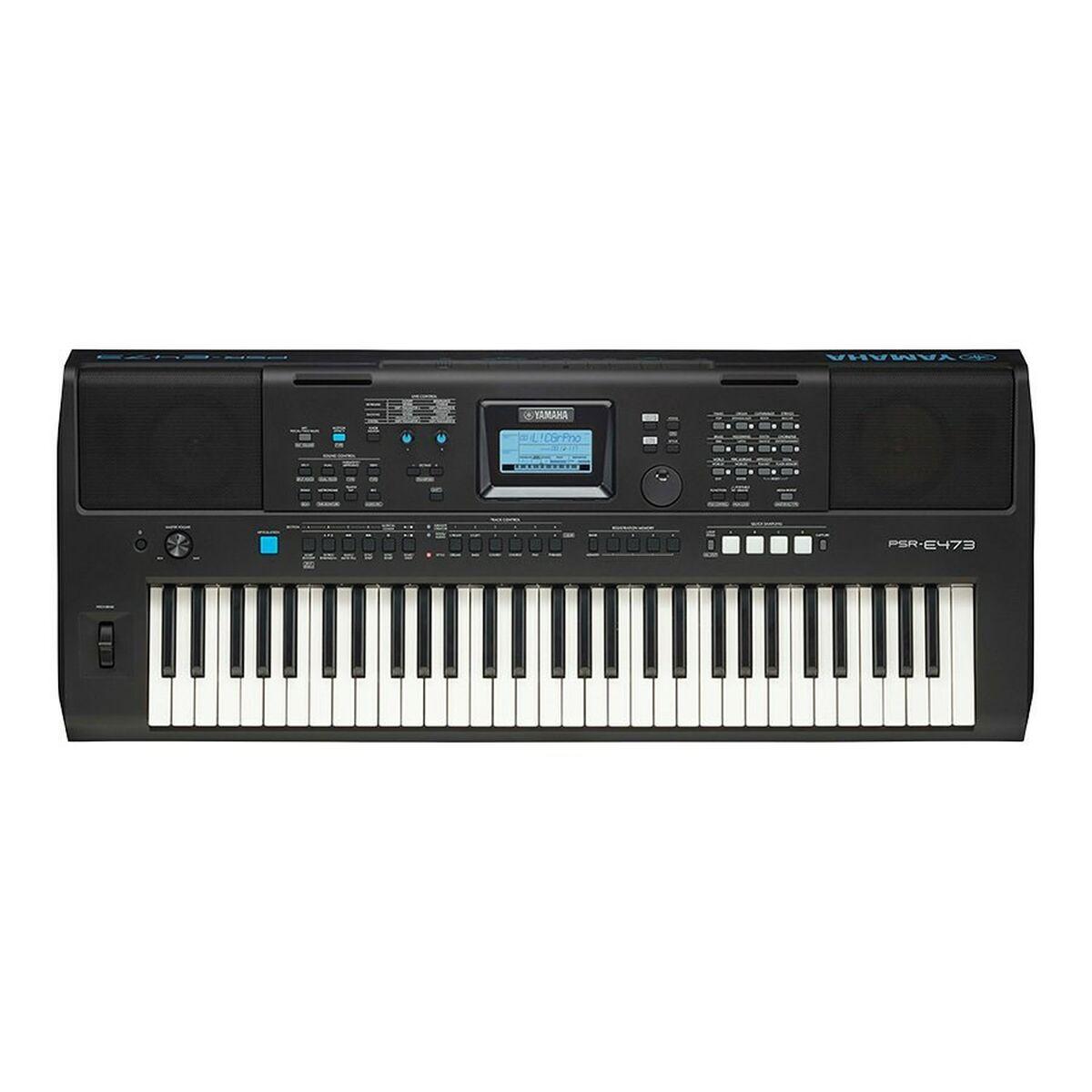 Keyboard synthesizer Yamaha PSR-E473 - 61 tangenter, sort
