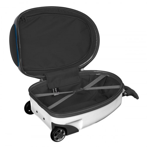 Børnekuffert håndbagage Safta - 28 × 43 × 23 cm, 23 l, hvid