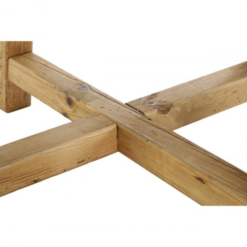 Spisebord i natur fyrretræ 120 × 120 cm