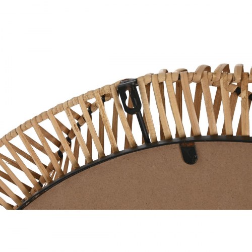 Vægspejl rund - natur/tropisk, 70 x 6 x 70 cm