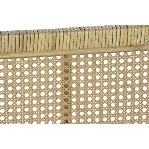 Sengegavl i spanskrør - , brun, 160 × 80 cm