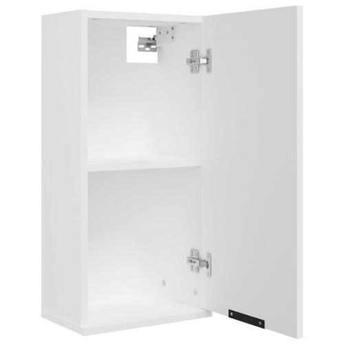 Væghængt badeværelsesskab 32x20x67 cm hvid (OUTLET A)