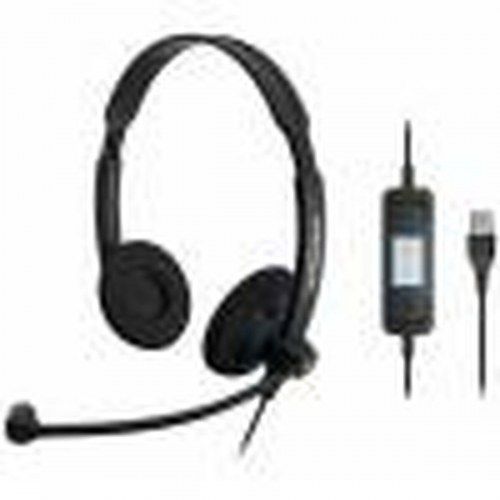 Gaming headset Sennheiser med mikrofon - sort (USB, supraaural)