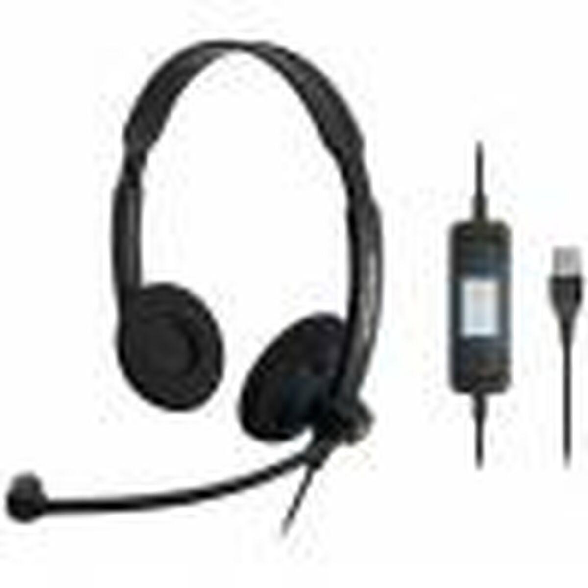 Gaming headset Sennheiser med mikrofon - sort (USB, supraaural)