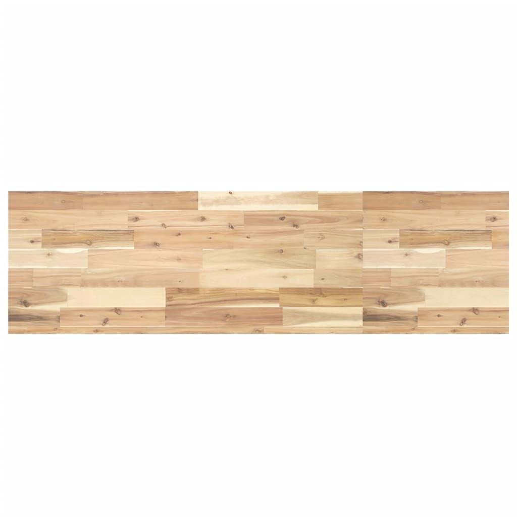 Bordplade til toiletbord 120×40×4 cm - ubehandlet massivt akacietræ