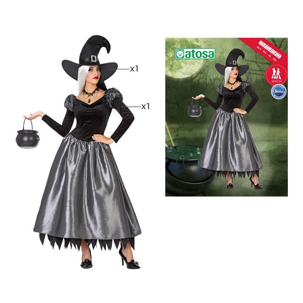 Kostume til voksne Heks Multifarvet (2 Dele) (2 enheder) (2 stk) M/L