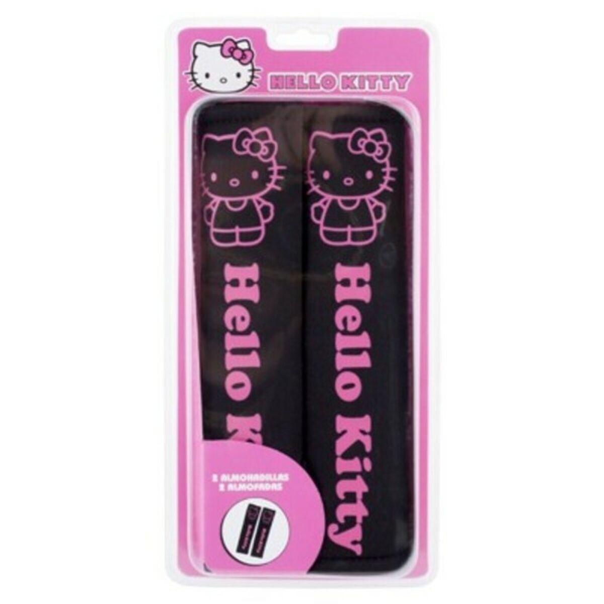 Seleskinds-puder til bil - Hello Kitty CS4, sort (2 stk.)