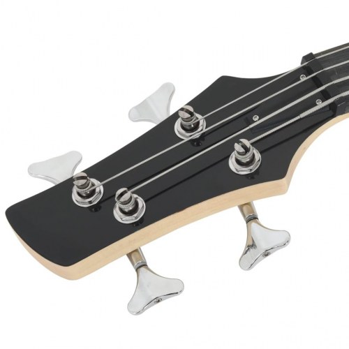 Elektrisk basguitar til begyndere med taske 4/4 46" - blå/sort