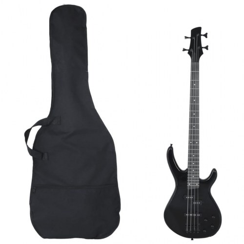 Elektrisk basguitar til begyndere inkl. taske 4/4 46" sort
