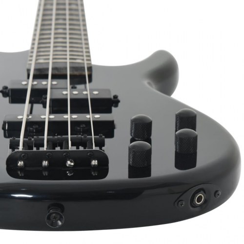Elektrisk basguitar til begyndere inkl. taske 4/4 46" sort