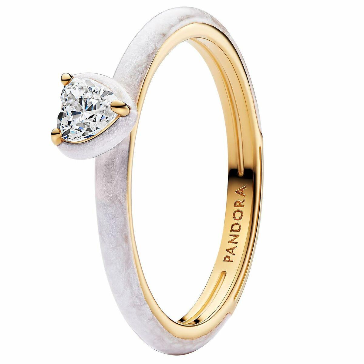 Ring til kvinder Pandora - hvid, str. 10 (163088C01-50)