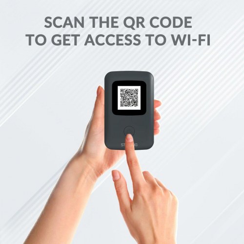 Mobilt WiFi hotspot STRONG 4GMIFI150D - sort