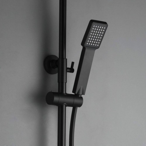 Brusearmatur med blandingsbatteri Imex - sort vægmontering