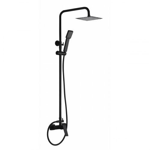 Brusearmatur med blandingsbatteri Imex - sort vægmontering