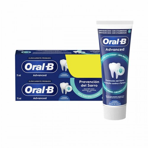 Tandpasta Oral-B Advanced Antitandsten 75 ml - 2 stk.