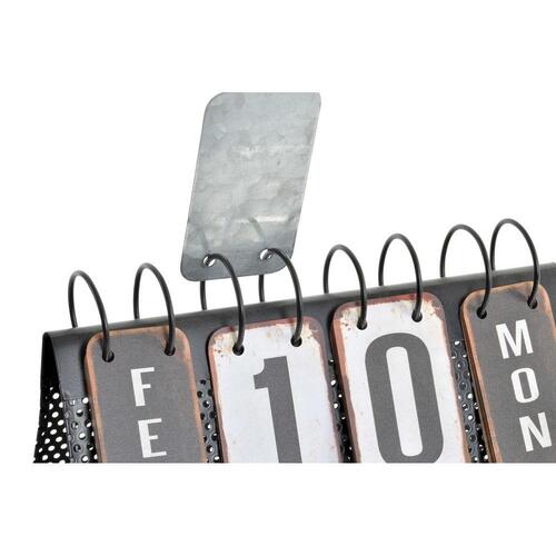 Skrivebordskalender Hvid Sort 34 x 13 x 21 cm