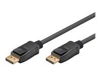DisplayPort kabel 1.2 – Goobay – han til han med lås – sort