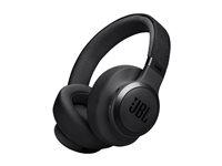JBL LIVE 770NC - Hovedtelefoner med mik. - fuld størrelse - Bluetooth - trådløs, kablet - aktiv støjfjerning - 3,5 mm jackstik - sort