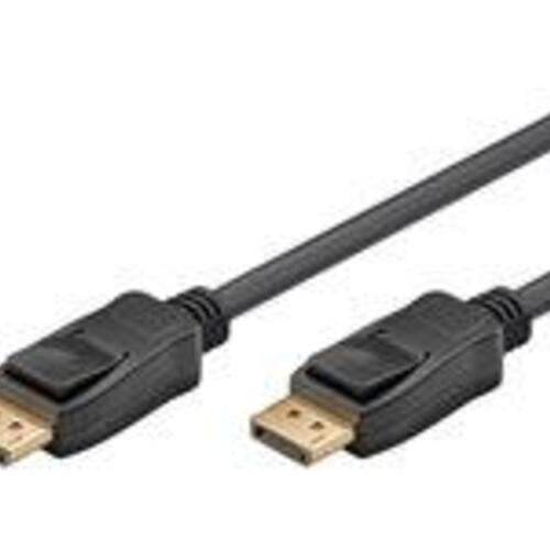 DisplayPort kabel 3 m – Goobay, han til han, 1.2, sort