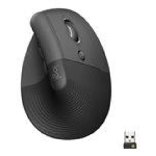 Ergonomisk vertikal mus – Logitech Lift, trådløs, sort