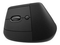 Ergonomisk mus Logitech Lift Vertical – trådløs, sort (venstrehåndet)