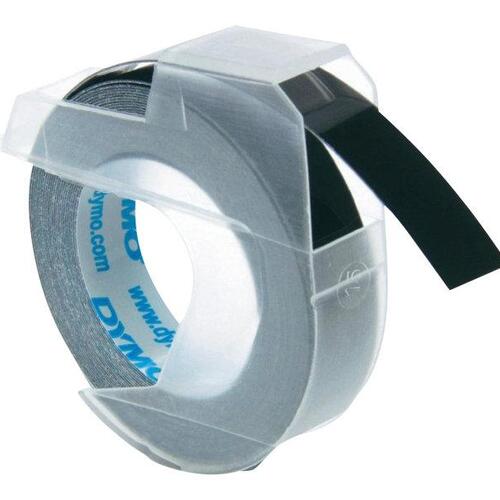 Mærkatbånd DYMO 3D prægetape 0,9 cm x 3 m – sort, 3 ruller