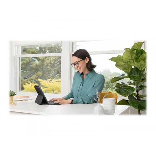 Tastatur til iPad – Logitech Slim Folio, trådløs, QWERTZ (tysk), grafit