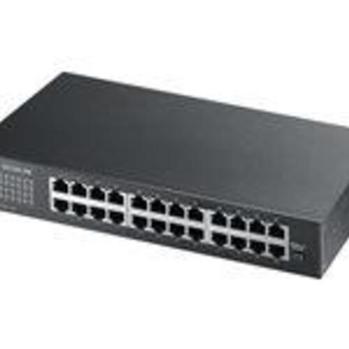 Netværksswitch Gigabit – Zyxel 24?port unmanaged (GS1100-24E)