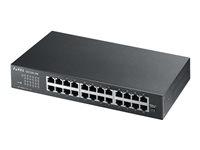 Netværksswitch Gigabit – Zyxel 24?port unmanaged (GS1100-24E)