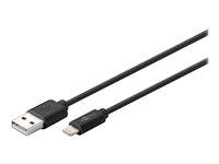 Lightning kabel  Goobay  50 cm  sort  MFi