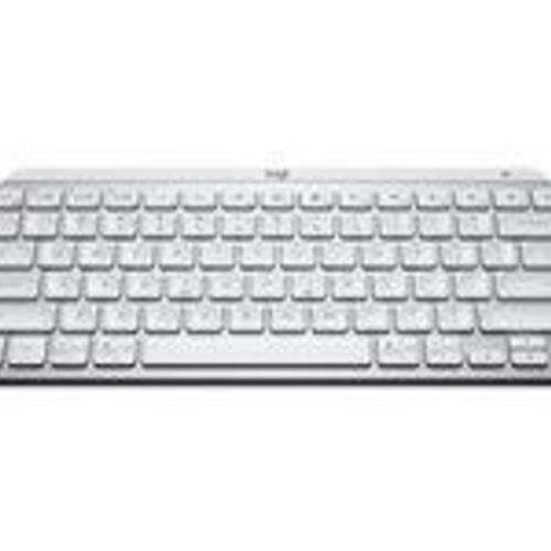 Tastatur Logitech MX Keys Mini – trådløst, nordisk, bleg grå