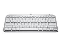 Tastatur Logitech MX Keys Mini – trådløst, nordisk, bleg grå