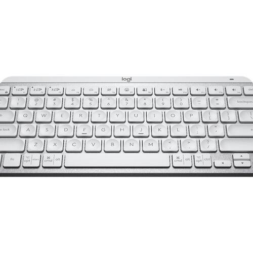 Tastatur Logitech MX Keys Mini – trådløst, nordisk, bleg grå