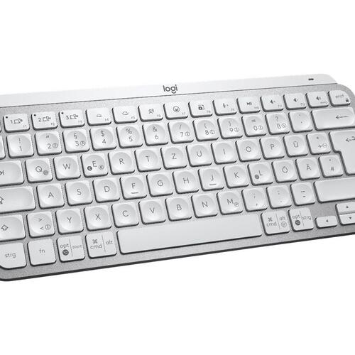 Tastatur Logitech MX Keys Mini – trådløst, nordisk, bleg grå