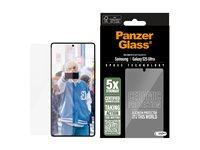 Skærmbeskytter til mobil - PanzerGlass Ceramic Protection, Ultra-Wide Fit, sort ramme billede