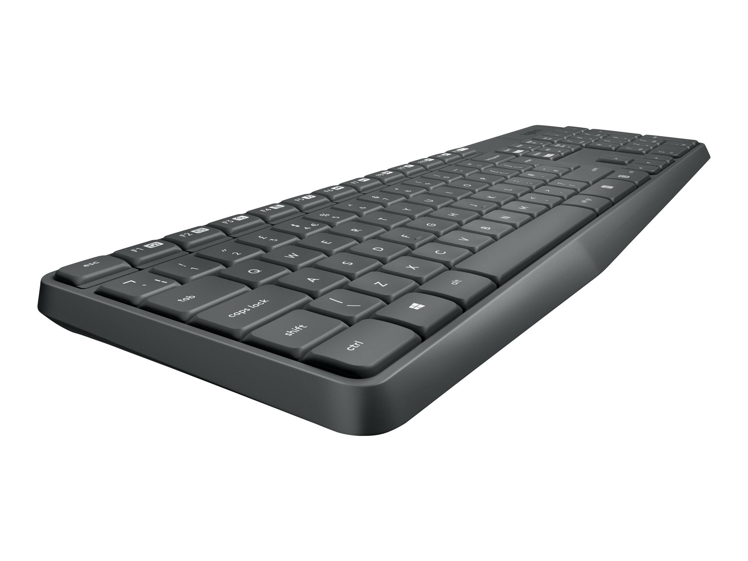 Trådløst tastatur og mus – Logitech MK235 (US International)