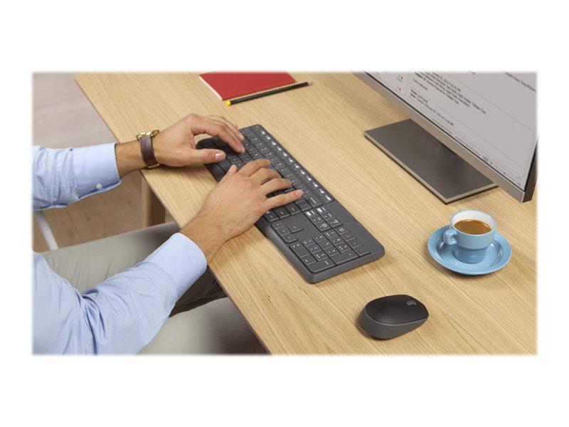 Trådløst tastatur og mus – Logitech MK235 (US International)