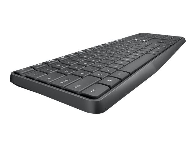 Trådløst tastatur og mus – Logitech MK235 (US International)