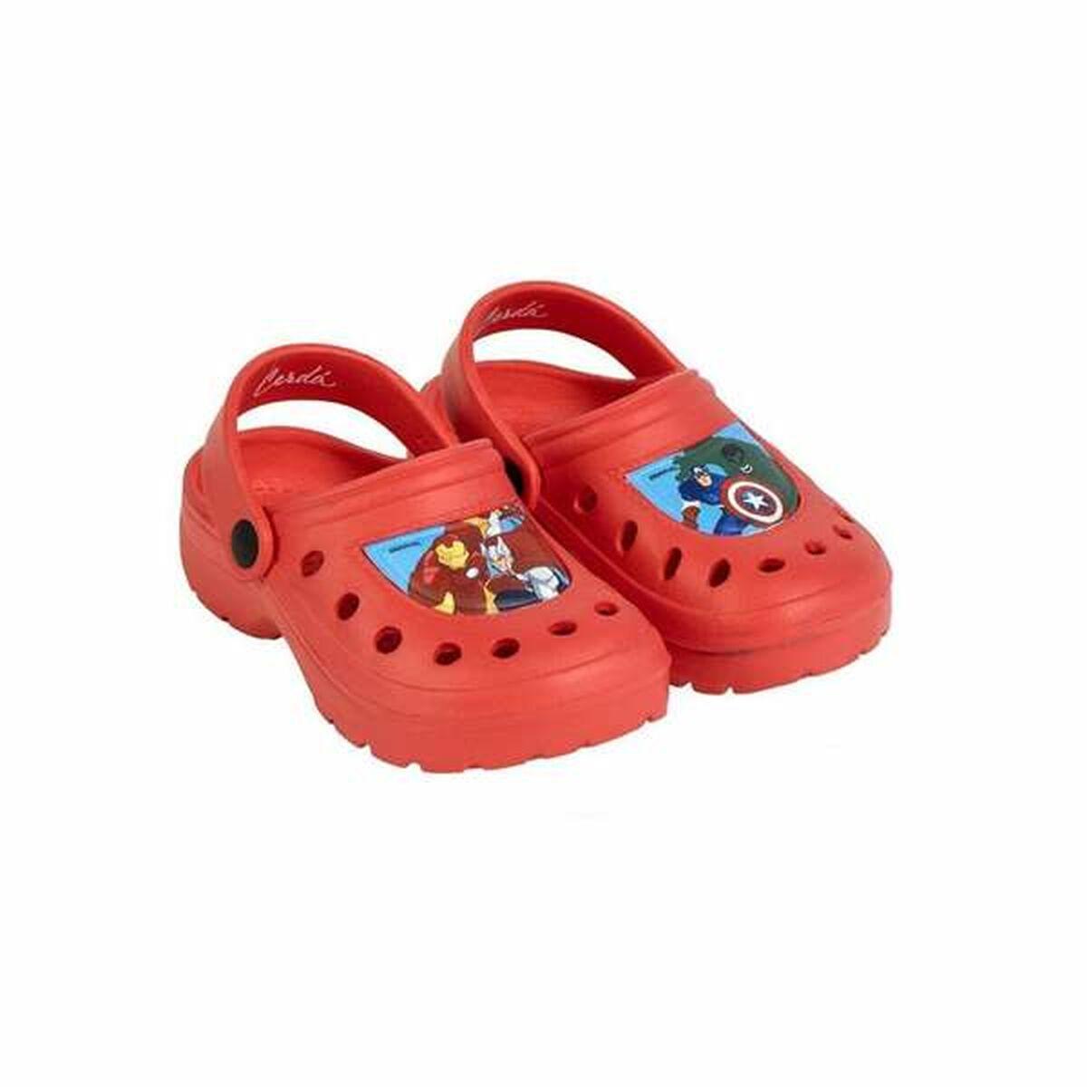 The Avengers træsko til børn - rød, str. 30-31