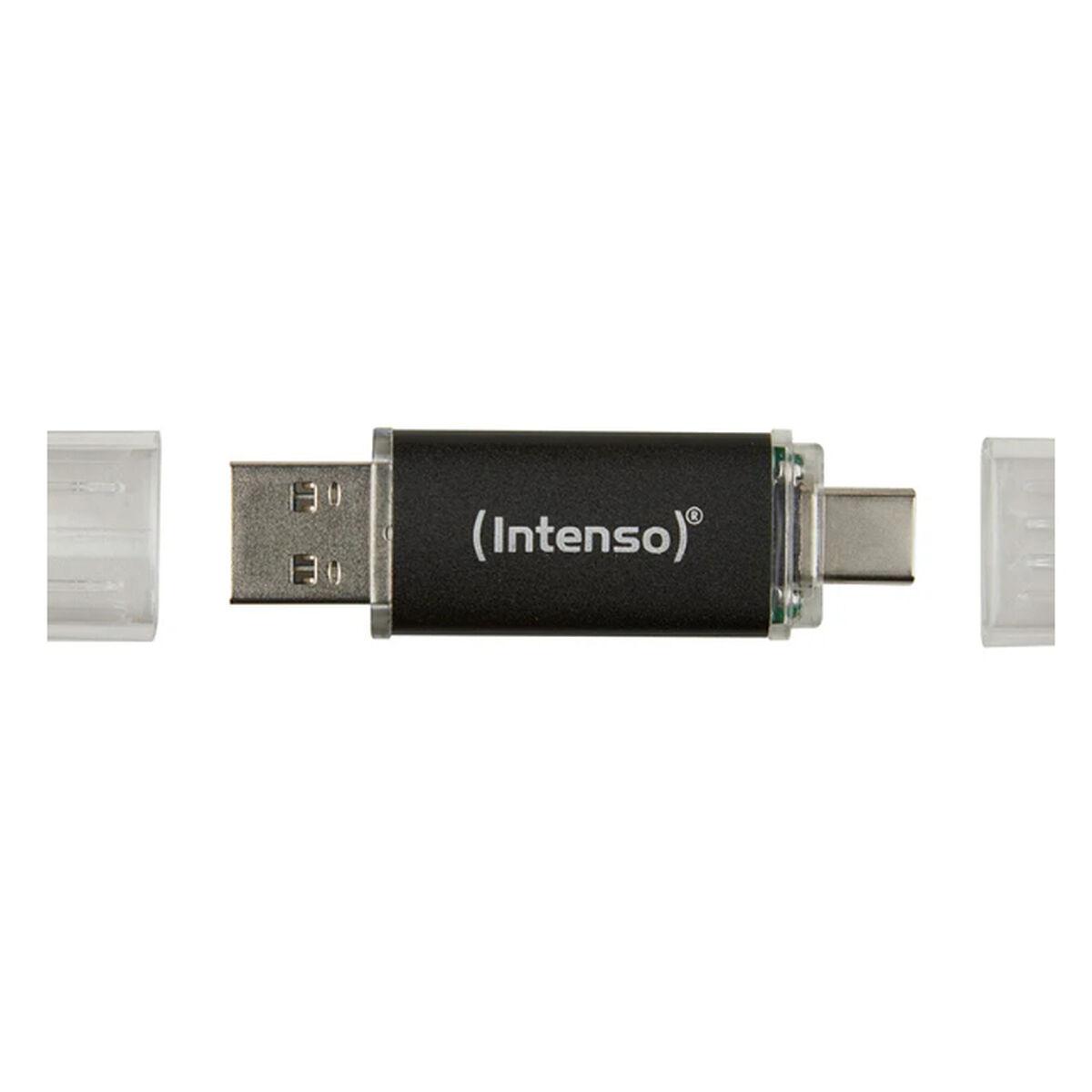 USB stik INTENSO Twist Line 256 GB - USB-C/USB-A, antracit (2 stk.)