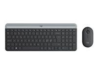 Trådløst tastatur og mus – Logitech Slim Wireless Combo MK470 (Nordisk, grafit)