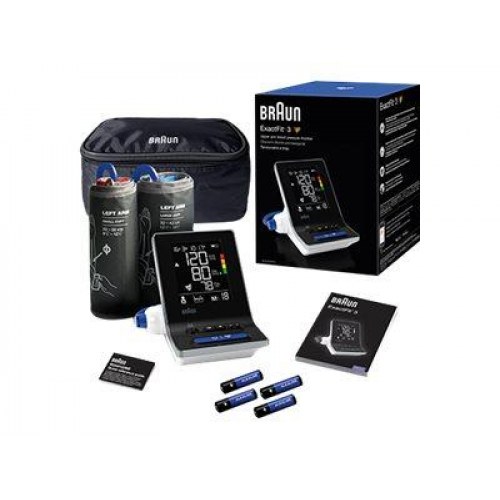 Blodtryksmåler Braun ExactFit 3 BUA6150WE – overarm, trådløs