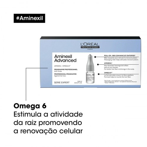 Hårtabsbehandling ampuller L'Oreal Professionnel Aminexil Advanced 6 ml