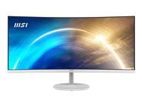 Skærm MSI PRO MP341CQW 34" buet VA UWQHD 100 Hz (hvid) billede