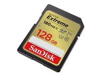 Hukommelseskort SanDisk SDXC 128 GB 180 MB/s (V30, UHS-I U3, Class 10) billede