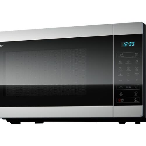 Mikrobølgeovn med grill Sharp YC-MG81E-S 28 l – sølv/sort