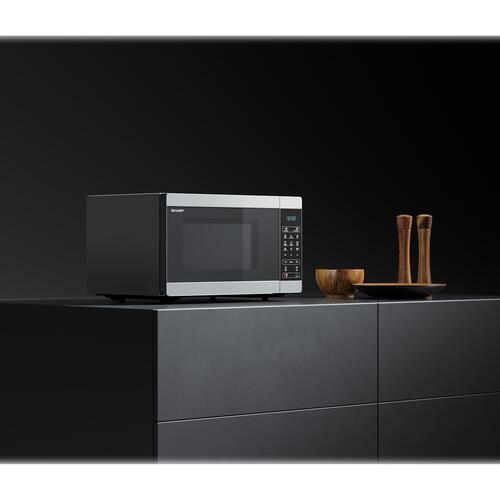 Mikrobølgeovn med grill Sharp YC-MG81E-S 28 l – sølv/sort